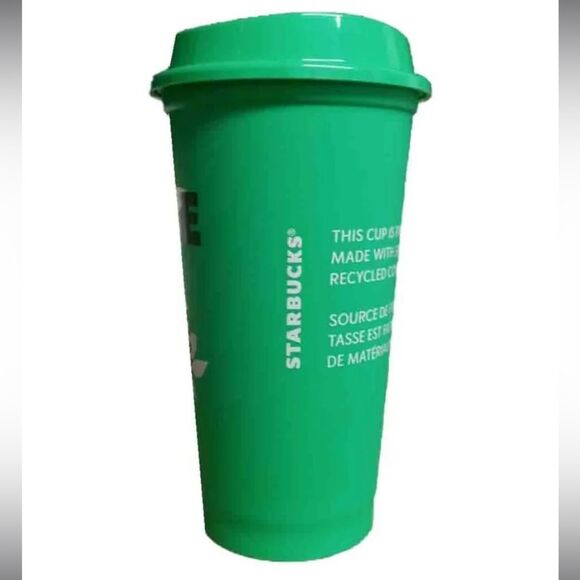 Starbucks Green Reusable Hot Drinking Cup Choose to Reuse Earth Green - Picture 3 of 12